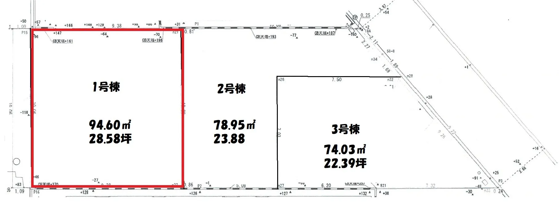 区画図【1号棟】